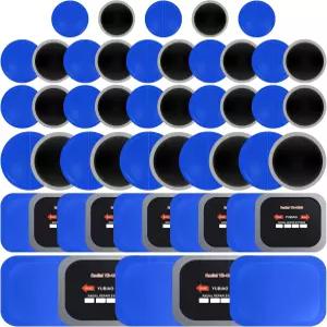 Tallew 50개 타이어 패치 5사이즈 고무 방사형 수리 플러그 키트 펑크 카 트럭 버스 트랙터 차량