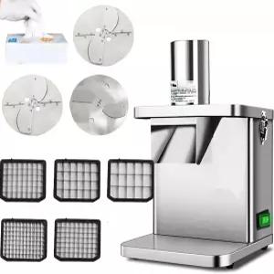 전기 야채 다이어 상업용 분쇄기 자동 양파 감자 커터 식품 가공기 과일 절단기(다이싱 나이프 네트 및