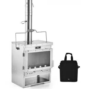 티타늄 화목난로 휴대용 스토브 불멍 소형 표준구성 야외 장작 캠핑 우드 미니