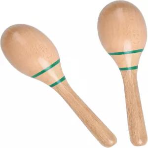 뮤지인 바이브런트 사운드 마라카스 - 스튜디오 무대 재미를 위한 인체공학적 퍼커션 셰이커(그린 라벨)