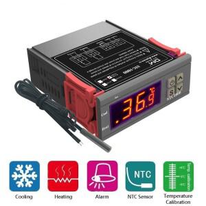 STC 1000 12V 24V 220V 디지털 온도 컨트롤러 조절기 인큐베이터 릴레이 LED 10A 가열 냉각 STC-1000