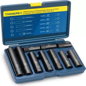 휠 잠금 해제 키트 10종 스플라인 헥스 마스터 키 세트 애프터마켓 휠의 녹슨/고착된 러그 너트 제거