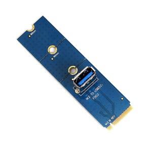 M.2-USB 3.0 PCI-E 라이저 카드 M2 Ngff- to 4X Extender 2242 2260 BTC/Eth 마이닝 확장 용 어댑터