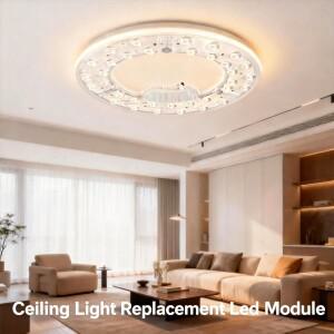 LED 보드 라이트 220V 천장 조명 교체용 모듈 원형 패널 6500K 36W 48W 72W 96W