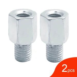2pcs 스쿠터 바이크 오토바이 후면 미러 어댑터 M10 10MM M8 8MM 6MM 시계 방향 반 오른쪽 왼손 스레드 변