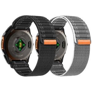 가민 호환 Fenix 8 E 7 7X Epix Pro TACTIX Quatix 47mm 51mm QuickFit 26mm 밴드용 교체 스포츠 우븐 나일
