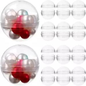 발루에 100개 클리어 충전식 장식품 공 32mm DIY 크리스마스 플라스틱 구형 조립 트리 홀리데이 발렌타인