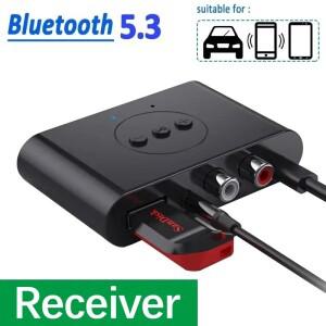 자동차 키트 스피커 TV용 무선 오디오 어댑터 블루투스 3.5 리시버 송신기 BT5.0 U 디스크 RCA AUX 잭 스테