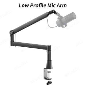 (비용 효율적)저프로파일 마이크 암 스튜디오 조절 가능 스탠드(확장 라이저 및 케이블 관리 기능 포함) SM