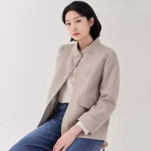 [지센] 울 혼방 단직 숏 자켓 LFJKP101_BE