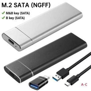 M.2 SATA NGFF SSD 인클로저 도구가 필요 없는 USB3.1  C 2280/2260/2242/2230 5Gbps 외부 솔리드 스테이트