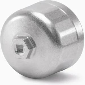 ELECHOI 86.4mm 16플로트 오일 필터 캡 렌치 제거 공구 소켓 86mm 하우징 캡이 있는 볼보용 실버 헤비 듀티