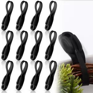 피아다 12개 코드 번들러 가전제품용 정리함 에어프라이어용 접착식 주방 스틱 실리콘 홀더 토스터기 홈