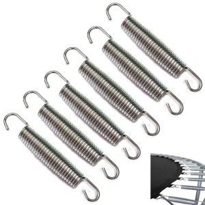 [미국배송] 야외 트램펄린 레크리에이션 실내 운동 미니 트램펄린을 위한 SQUEQU 6팩 스프링 교체용 5.5인치 헤비 듀티 스테인리스 스틸 피트니스 리바운더 확장