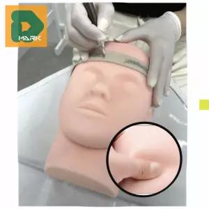 실리콘마네킹 얼굴 교육 반신 미용학원 뷰티 실습용 성형 피부 메이크업 화장 마스크팩 마사지 연습 모형