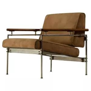 레트로 디자인 빈티지 원목 소파 체어