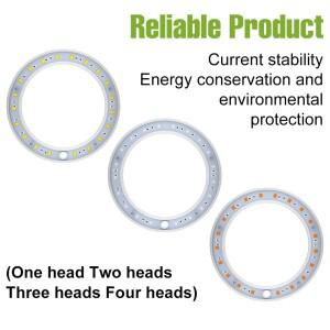 USB DC5V LED 성장등 풀 스펙트럼 링 램프 조광 가능 타이머 자동 켜짐/꺼짐 꽃 다육식물 재배용