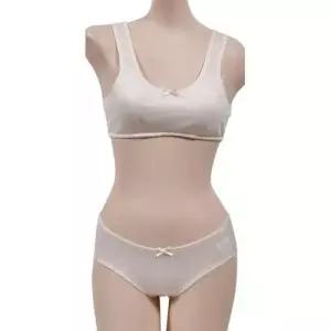 주니어 브라팬티 세트 귀여운 하트패턴 AA컵 1단계 노와이어 WFIPU50