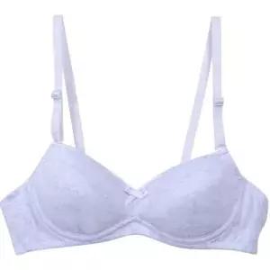 하트패턴 면 주니어 노몰드 A컵 3단계 브라 WFIPU7Y