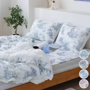 뜨왈 패턴 광목 30수 이불패드세트 Q 프릴 침구 베딩 (WFKBM8W)
