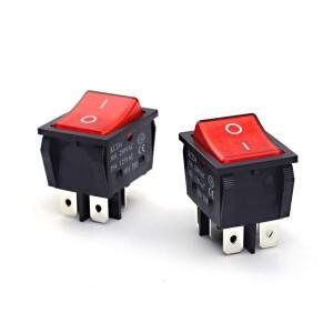 1PCS30/35A 250V AC 고전류 ON/OFF KCD4 용접 기계용 구리 로커 전원 스위치 4/6Pin 버튼