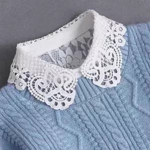 페이크 카라 훼이크 넥 레이스 케이프 셔츠 레이어드 (WFKBRO3)