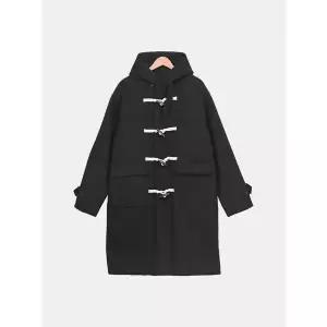 [하프클럽/] 남자 3온스 누빔 떡볶이 후드 롱코트 BMO072