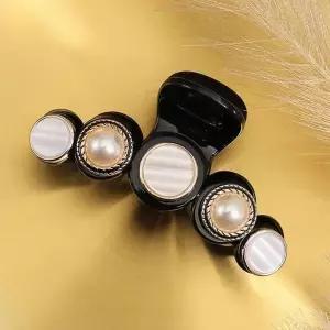 [하프클럽/셀러허브_여성트랜드패션]자개 집게핀 집게헤어핀 반묶음 헤어