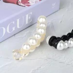 [하프클럽/셀러허브_여성트랜드패션]바나나핀 반묶음집게핀 진주 올림머리