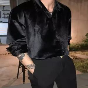 남성셔츠 댄스복상의 트로트셔츠 무대복 롱조끼 셔츠큐빅