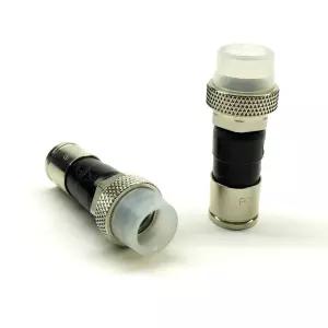 [5팩] RG6 동축 케이블 방수 압축 커넥터 u2013 프리미엄 F형 위성 인터넷 MoCA 실내용 /야외용 RG-6 TV