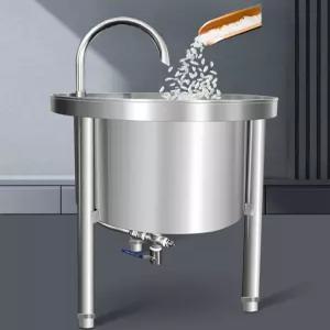 대형 쌀 세척기 급식실 곡물 상업용 쌀 기계 씻는 식당용 세탁기 방앗간 자동 대용량