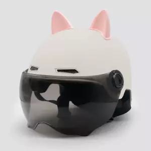 사계절 여성 헬멧 악세사 캣 오토바이 귀 고양이 바이크