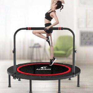 헬스장권장 원형 트램폴린 점핑 실내운동기구 운동 방방 뱃살빼는 놀이시설 가정용 하체 다리