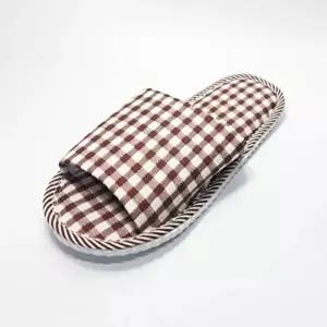 [엄지척]거실화 체크 사무실 가정용 룸슈즈 실내거실화