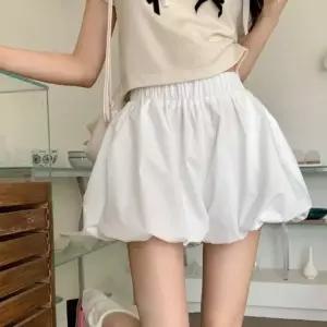 2컬 여름 A라인 호박반바지 허리밴딩 벌룬핏 치마바지 (WFKBX5Z)