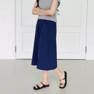 치마바지 7부 와이드핏 쿨팬츠 여름 하의 5색 여성 (WFKBX6A)