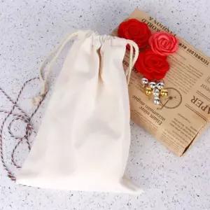 고품질 무지 캔버스 복조리파우치 19x28 (WFKDPGW)