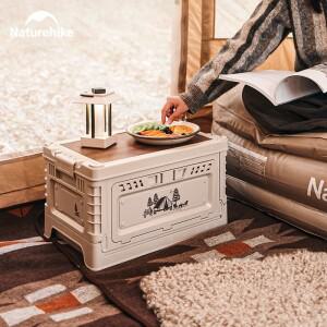 네이처하이크 캠핑 상자 60L 대용량 접이식 보관 25L 홈 침대 옆 테이블 야외 여행 피크닉 PP 잡다한