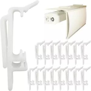 놀라운 드레이퍼 하드웨어 수직 블라인드 밸런스 클립 먼지 커버 홀더 브래킷 투명하고 UV 안정적이며