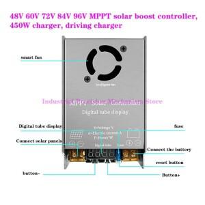 호환 48V 60V 72V MPPT 태양광 부스트 컨트롤러  450W 충전기  구동 BB