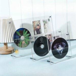 릴 CD 홀더 포 드 소형 포토 수납선반 CD플레이어 카드홀더 프레임 투명