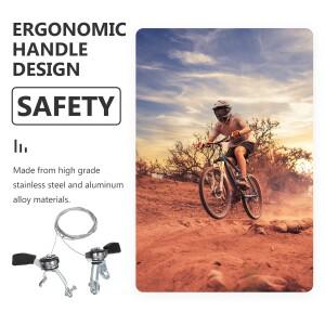 호환 2개 알루미늄 합금 자전거 변속기 3X7/8단 엄지 레버 좌우 브레이크 핸들 교체용 산악