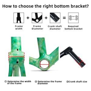 호환 ONIRII DUB 자전거 밑면 브래킷 28.99 세라믹 베어링 BSA T47 86-92 BB30 MTB 도로 부품용 스레드 프
