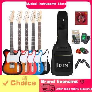 IRIN 6현 일렉트릭 기타 R-160LT 로즈우드 지판 일렉트릭 기타 튜너 포함 초보자 연습 학생 교육용 기타