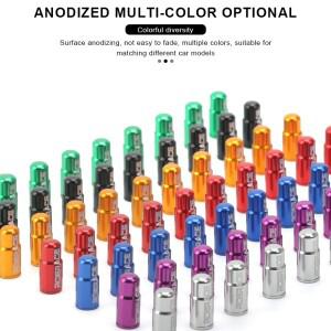 호환 라이더레이스 자전거 타이어 밸브 캡 알루미늄 합금 CNC MTB 로드 바이크 가스 노즐 커버 (FV 프레스