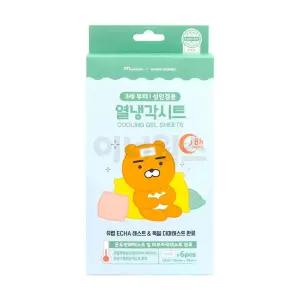 카카오프렌즈 라이언 열냉각시트 6매입 냉찜질 해열시트 해열패치 쿨패치