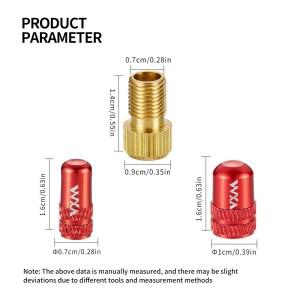 호환 GUB 알루미늄 CNC 자전거 타이어 밸브 캡 MTB 로드 바이크 가스 노즐 커버 2개 (AV FV 슈레더 프레스
