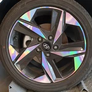 현대 아반떼CN7-17인치 홀로그램 휠 튜닝 마스크 스티커 5대분휠 장식 꾸미기 차량 자동차