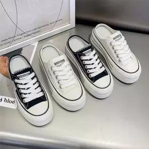 패션신발 여성 2컬러 키높이 통굽 스니커즈 뮬 운동화뮬